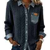 Juliane | Knitted Denim Sweater