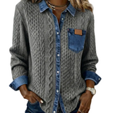 Juliane | Knitted Denim Sweater