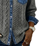 Juliane | Knitted Denim Sweater