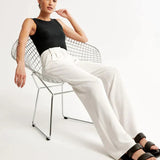 ELEGANT WIDE-LEG TROUSERS