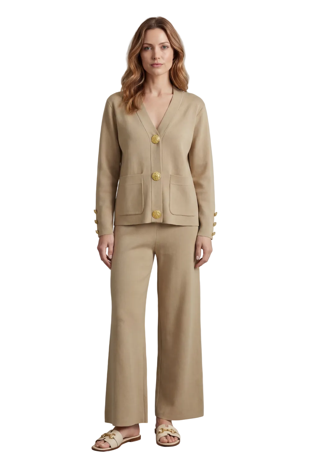 Livia – Gold button detail – Buttoned lounge set
