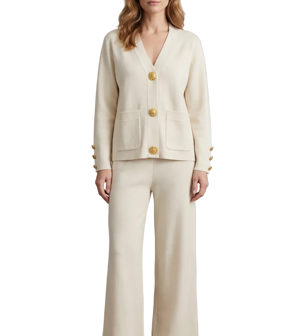 Livia – Gold button detail – Buttoned lounge set