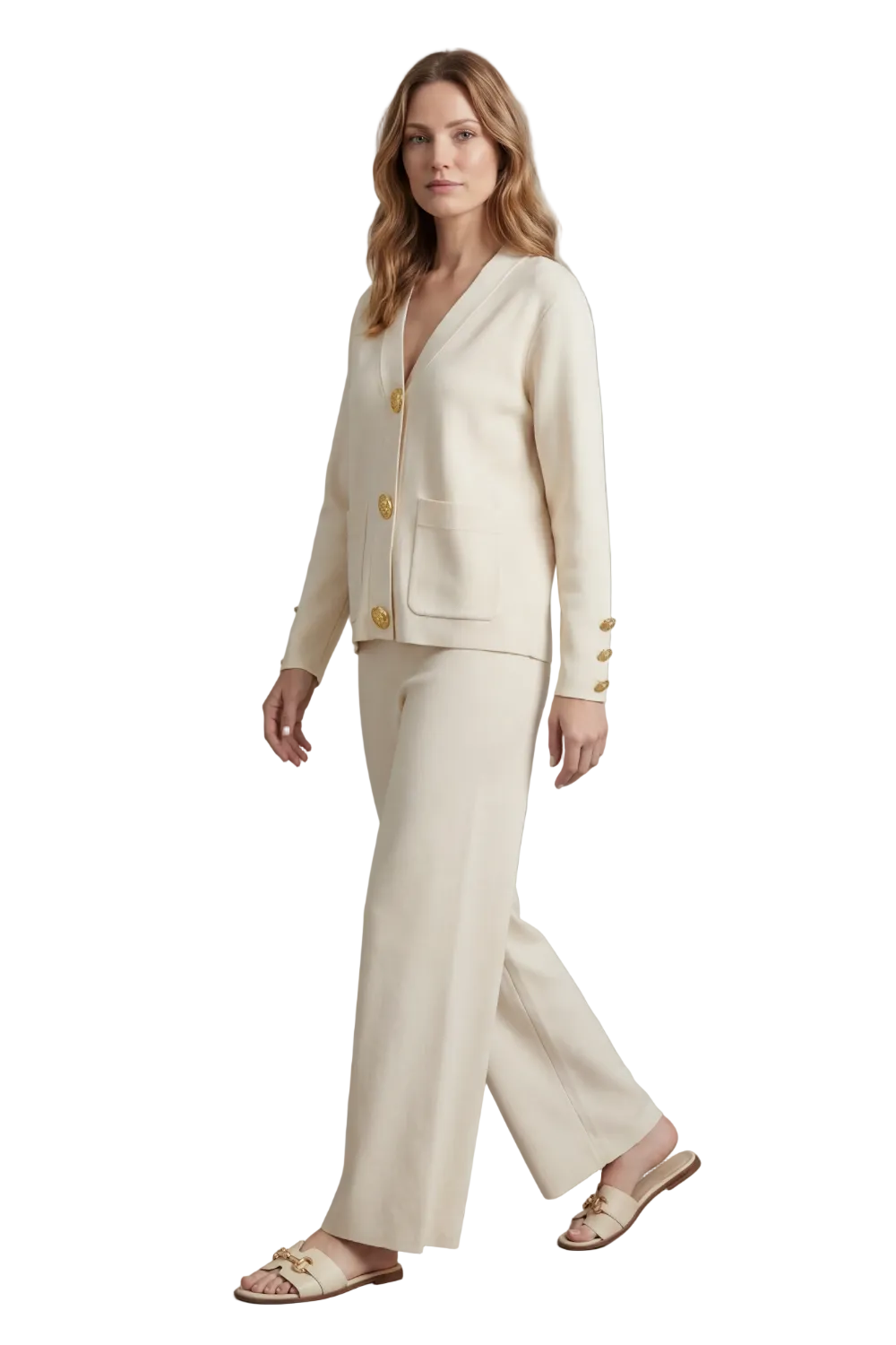 Livia – Gold button detail – Buttoned lounge set