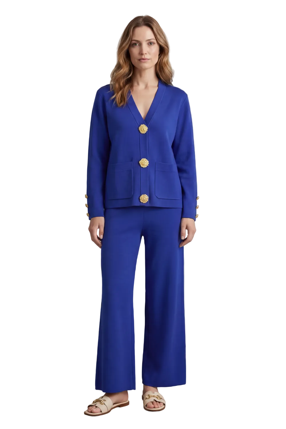 Livia – Gold button detail – Buttoned lounge set