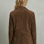 Lorenza – Structured shoulders – Suede blazer