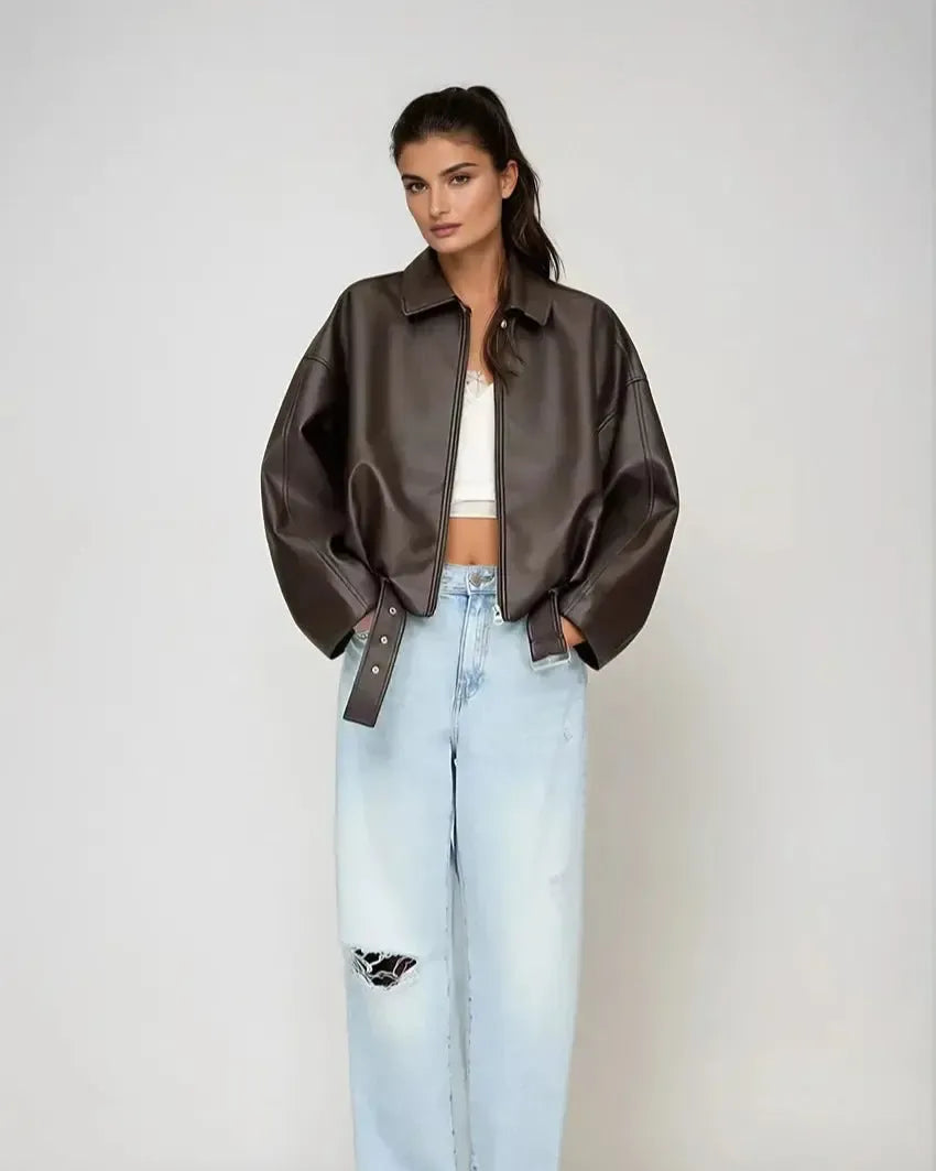 Louise | giacca in pelle vegana
