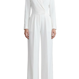 Meilun – Slant-breasted Mid-waist Pantsuit – Elegant Commuter Jumpsuit