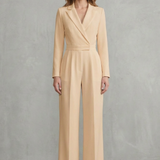 Meilun – Slant-breasted Mid-waist Pantsuit – Elegant Commuter Jumpsuit