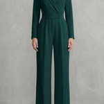 Meilun – Slant-breasted Mid-waist Pantsuit – Elegant Commuter Jumpsuit