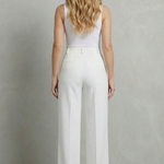 Mirelline – Sleek tailoring – High-waist straight-leg trousers