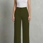 Mirelline – Sleek tailoring – High-waist straight-leg trousers