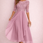 VESTIDO DE ENCAJE ELEGANTE PARA MUJER
