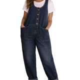 VINTAGE WASH DENIM OVERALLS