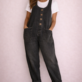 VINTAGE WASH DENIM OVERALLS