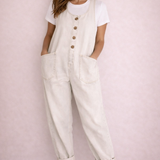 VINTAGE WASH DENIM OVERALLS