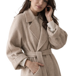Kaith™ | Elegant Belted Long Coat