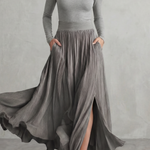 Neravelle – Pleated flow silhouette – Two-piece turtleneck set