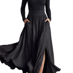 Neravelle – Pleated flow silhouette – Two-piece turtleneck set