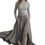 Neravelle – Pleated flow silhouette – Two-piece turtleneck set