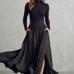 Neravelle – Pleated flow silhouette – Two-piece turtleneck set