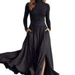 Neravelle – Pleated flow silhouette – Two-piece turtleneck set