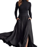 Neravelle – Pleated flow silhouette – Two-piece turtleneck set