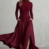 Neravelle – Pleated flow silhouette – Two-piece turtleneck set