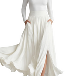 Neravelle – Pleated flow silhouette – Two-piece turtleneck set