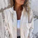 RELAXED COTTON TWILL SPRING JACKET