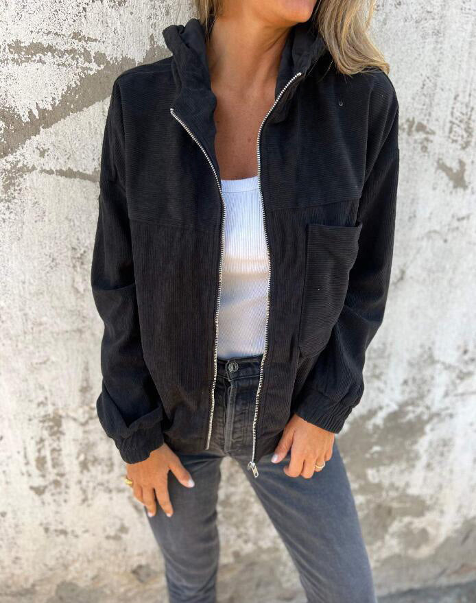 RELAXED COTTON TWILL SPRING JACKET