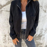 RELAXED COTTON TWILL SPRING JACKET