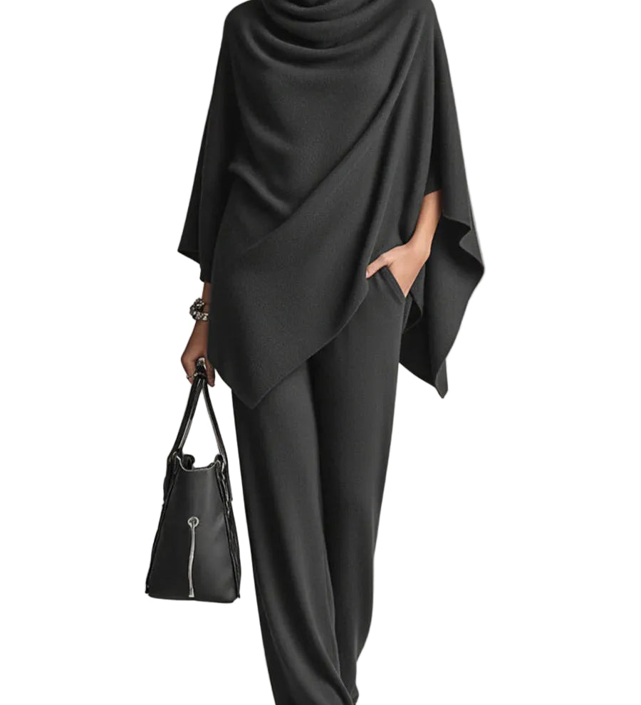 Diana | Elegant Drape Two Piece Set