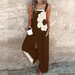 BLACK PRINTED COMFORT JUMPSUIT