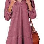AMAIA™ – V Neck Puff Sleeve Babydoll Dress