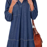 AMAIA™ – V Neck Puff Sleeve Babydoll Dress