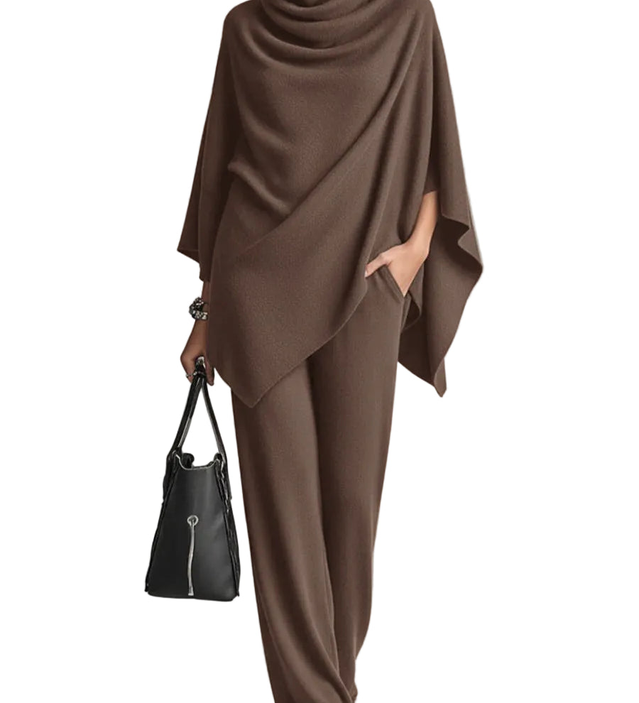 Diana | Elegant Drape Two Piece Set