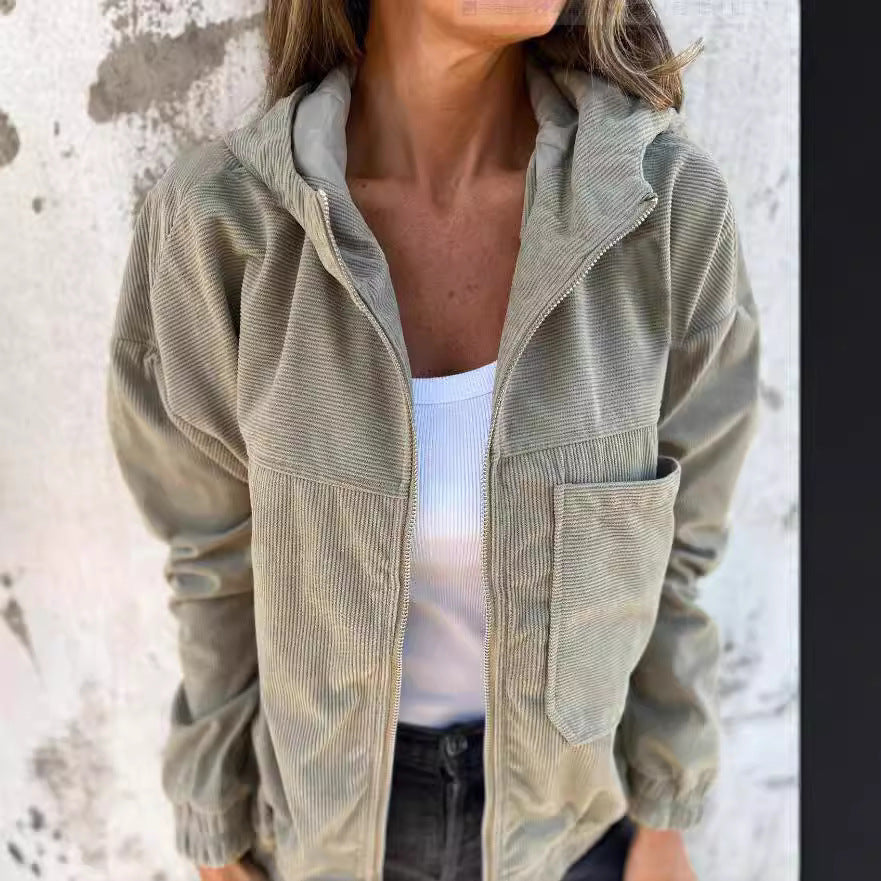 RELAXED COTTON TWILL SPRING JACKET