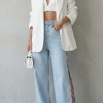 Olivetta – Cut-out design – Wide leg jeans