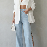 Olivetta – Cut-out design – Wide leg jeans