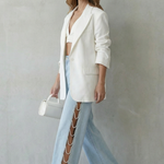 Olivetta – Cut-out design – Wide leg jeans