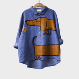DOG PRINT BLOUSE 2
