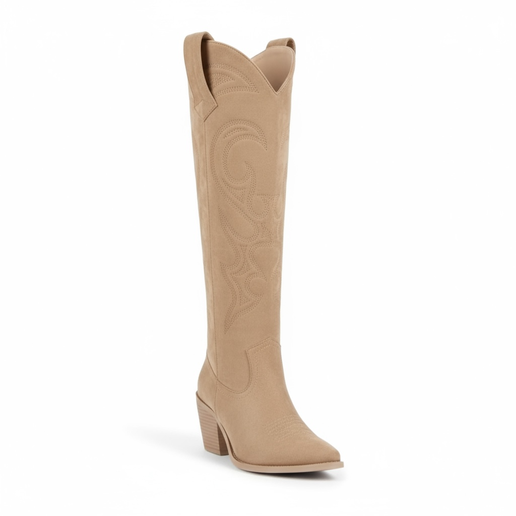 KNEE-HIGH COWGIRL BOOTS