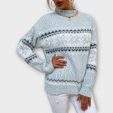 INGA™ – STRIKKET PULLOVER MED KLASSISK MØNSTER