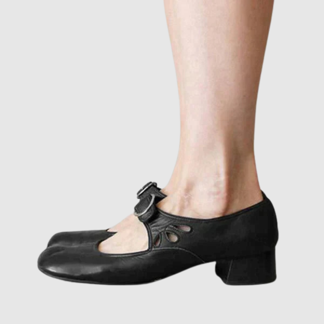 LEATHER MARY JANE SHOES