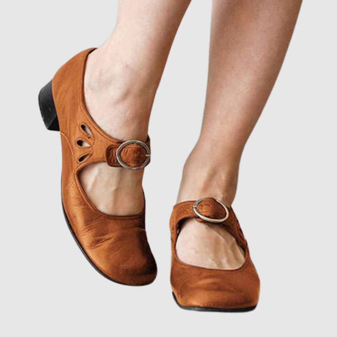 LEATHER MARY JANE SHOES