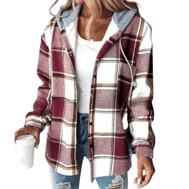 Québec Élégance Cardigan Collection Nela - Veste élégante adaptée à toutes les saisons avec capuche