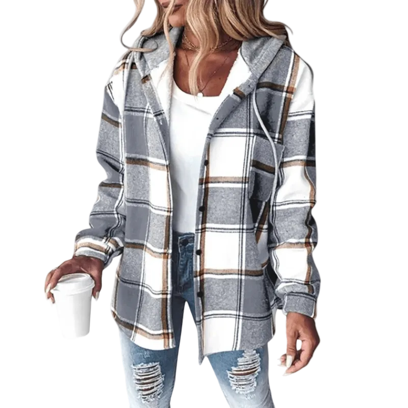Québec Élégance Cardigan Collection Nela - Veste élégante adaptée à toutes les saisons avec capuche