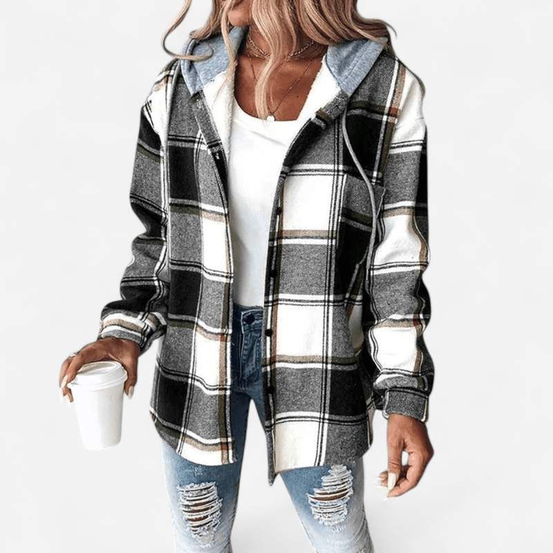 Québec Élégance Cardigan Collection Nela - Veste élégante adaptée à toutes les saisons avec capuche