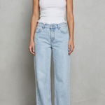Rivazza – Raw hem detail – High-waist wide-leg jeans