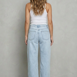 Rivazza – Raw hem detail – High-waist wide-leg jeans